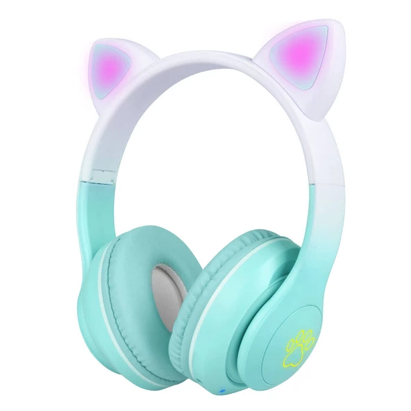 Zore STN-28 Pro Kedi Kulaklı Tasarımlı RGB Işıklı Bluetooth Kulaklık ürün görseli 1