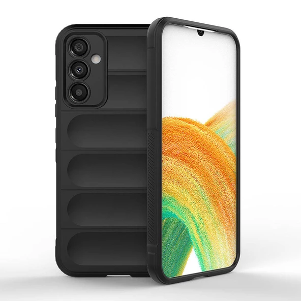 Galaxy A34 Kılıf Esnek TPU Oyuklu Arka Yüzey Tasarımlı Zore Etnik Silikon Kapak ürün görseli 1