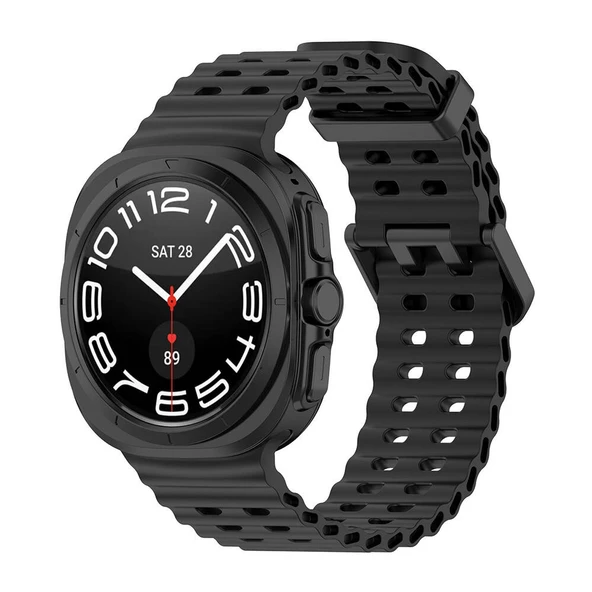 Galaxy Watch Ultra 47mm Zore KRD-118 Tırtıklı Tasarım Silikon Kordon ürün görseli 1