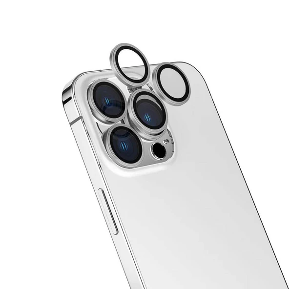 Apple iPhone 16 Pro Max Zore CL-15 Parmak İzi Bırakmayan Anti-Reflective Kamera Lens Koruyucu ürün görseli 1