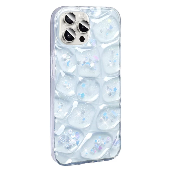 Apple iPhone 14 Pro Max Kılıf Simli 3D Desenli Zore Hacar Kapak ürün görseli 1