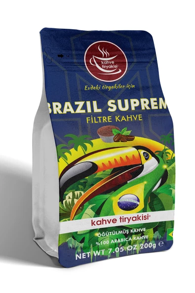 Brazil Supreme Flltre Kahve (SİNGLE ORİGİN) 200 gr ürün görseli 1