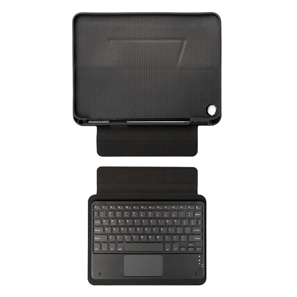 Galaxy Tab A9 Plus Zore Border Keyboard Bluetooh Bağlantılı Standlı Klavyeli Tablet Kılıfı ürün görseli 1
