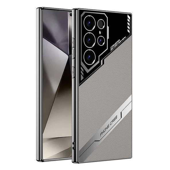 Galaxy S24 Ultra Kılıf Kamera Korumalı Suni Deri Tasarım  Yeni Seri Procase Kapak ürün görseli 1