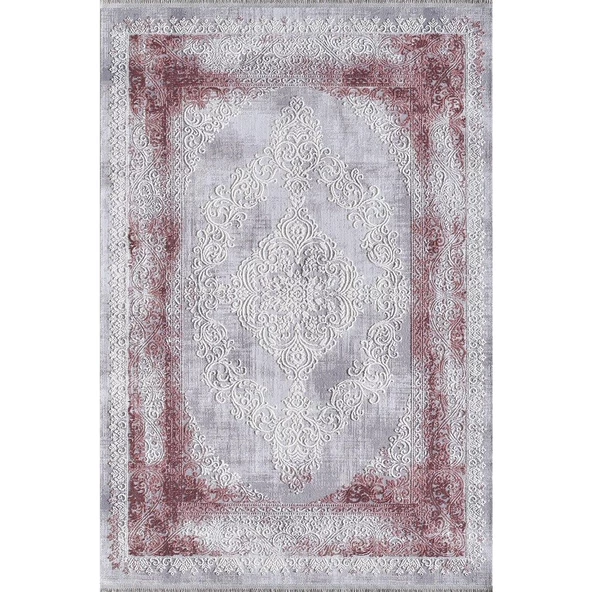ARTEMİS DİOR 05860C VİŞNE GRİ HALI 160X230 ürün görseli 1