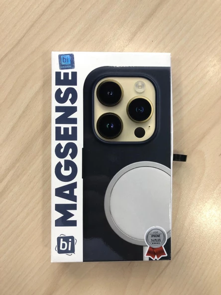 BİKAPAK Bikapak Magsense İphone 14 Plus Mavi Arka Kapak ürün görseli 1