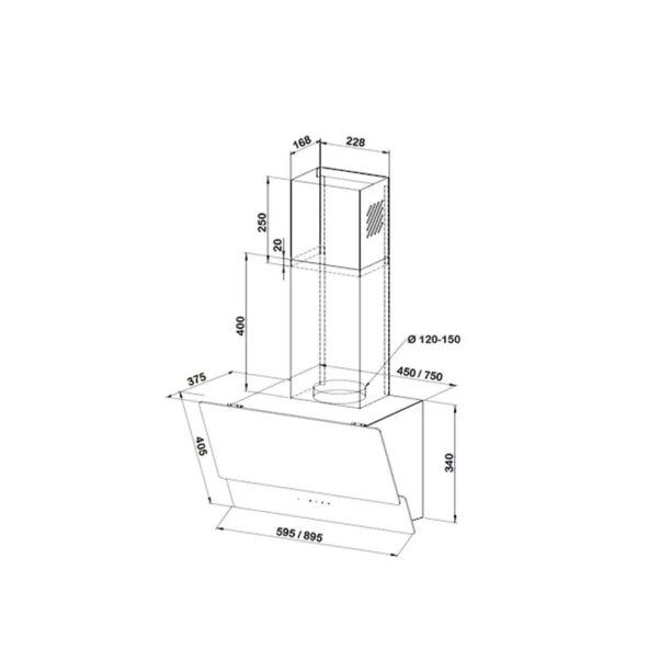 Teka Atv 60 Pro St Gri Davlumbaz - Resim 3