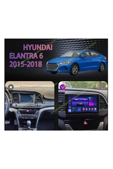 NAVMİNA Hyundai Elantra 2015-2018 Uyumlu 9 inç 2+32 GB Multimedya ürün görseli 1