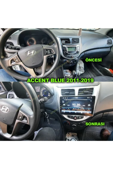 NAVMİNA Hyundai Accent Blue 2011-2019 Uyumlu 9 inç 2+32 GB Multimedya ürün görseli 1