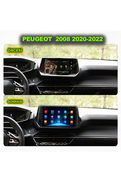 NAVMİNA PEUGEOT 2008 2020-2022 UYUMLU 9 İNÇ 4-32 GB MULTİMEDYA KAMERA ürün görseli 1