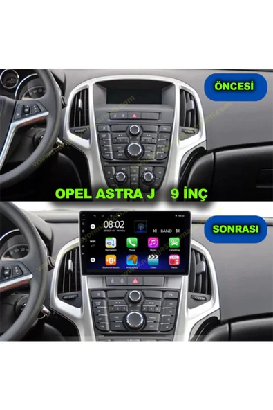 NAVMİNA OPEL ASTRA J UYUMLU 9 İNÇ 2-32 GB MULTİMEDYA KAMERA ürün görseli 1
