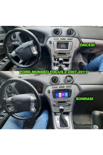 NAVMİNA Ford Focus 2 Mondeo 2007-2011 Uyumlu 7 inç Siyah 2+32 GB Multimedya ürün görseli 1