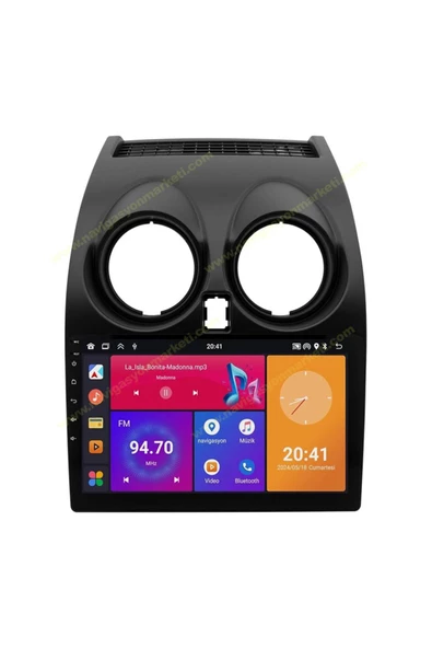 NAVMİNA NİSSAN QASHQAİ 2007-2013 UYUMLU 9 İNÇ 4-32 GB MULTİMEDYA ürün görseli 1
