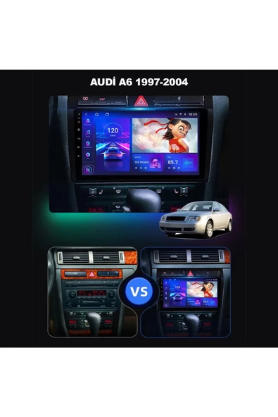 Audi A6 1997-2004 Uyumlu 9 inç Android Multimedya ürün görseli 1
