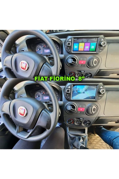 NAVMİNA Fiat Fiorino Citroen Bipper Peugeot Nemo 2005-2022 Uyumlu 8 inç 4+32 GB Multimedya ürün görseli 1