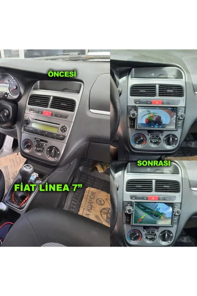 NAVMİNA Fiat Linea Punto 2006-2015 Uyumlu 7 inç 2+32 GB Multimedya ürün görseli 1