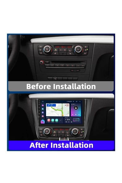 BMW 1 Serisi  2004-2011 Dijital Klima Uyumlu 9 inç Android Multimedya ürün görseli 1