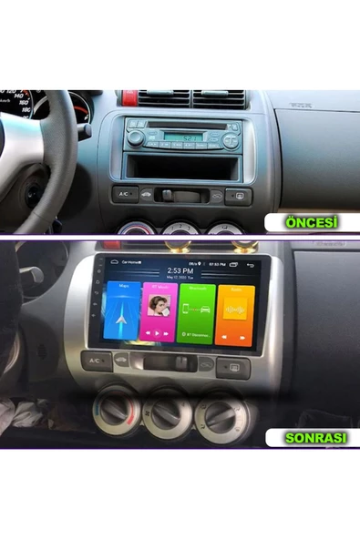 NAVMİNA Honda City 2002-2009 Uyumlu Manuel klima Uyumlu 2+32 Gb Multimedya ürün görseli 1