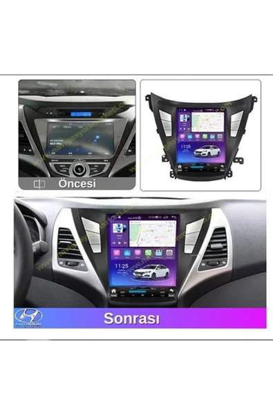 NAVMİNA Hyundai Elantra 2011-2012 Uyumlu 9.7 inç Tesla 2+32 GB Multimedya ürün görseli 1