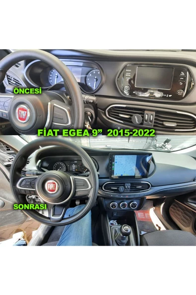 NAVMİNA Fiat EGEA 2015-2022 Uyumlu 9 inç 2+32 GB Multimedya ürün görseli 1