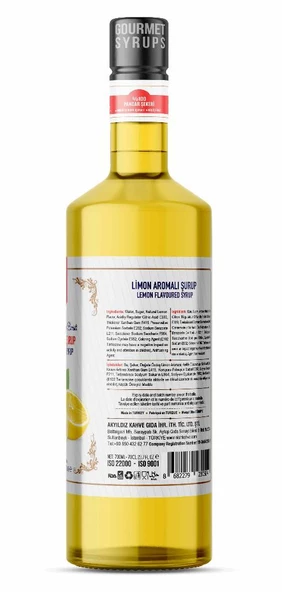 Nish Limon Aromalı Şurup 700 ML - P - Resim 2