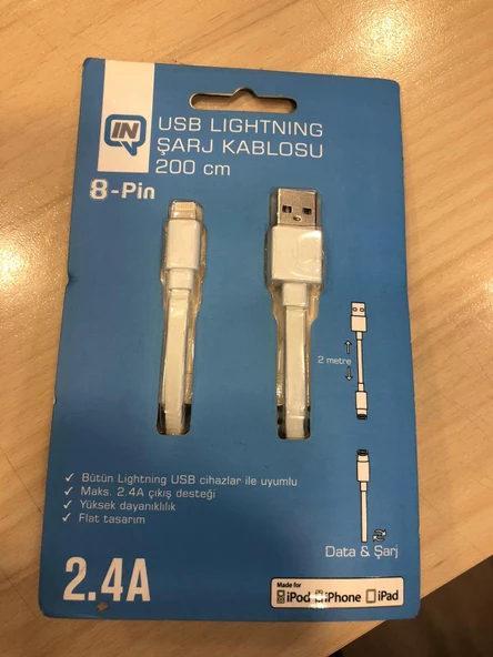 İntouch IN TOUCH USB LIGHTNING ŞARJ KABLOSU ürün görseli 1