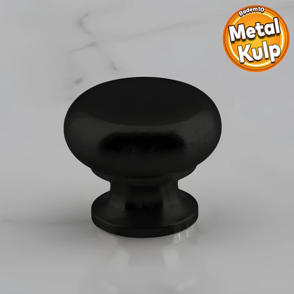 Gama Düğme Metal Kulp Siyah Çekmece Mobilya Mutfak Dolabı Dolap Kulpu Kulbu Kulpları ürün görseli 1