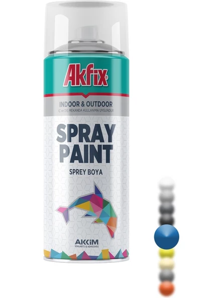 Akfix Sprey Boya Parlak Mavi RAL5017 400ML / 300GR ürün görseli 1