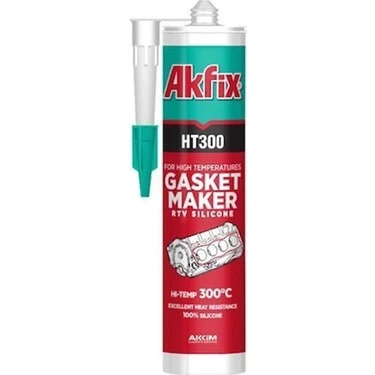 Akfix HT300 Sıvı Conta Yüksek Isı Silikonu Kırmızı 310 Ml ürün görseli 1