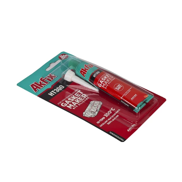 Akfix HT300 Sıvı Conta Yüksek Isı Silikonu Kırmızı 50 GR ürün görseli 1