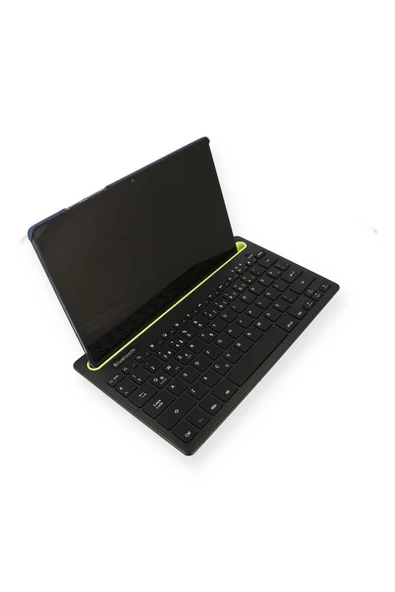 Bluetooth 5.0 Standlı Türkçe Q Klavye - Bilgisayar, Telefon, Tablet ve Televizyon Uyumlu, Ergonomik Tasarım, Çoklu Cihaz Desteği ürün görseli 1