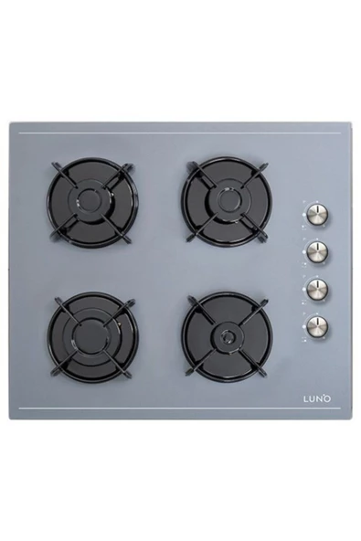 Luno Ankastre Luno Lco5335w01 Ankastre Cam Ocak 60 Cm - Gri ürün görseli 1