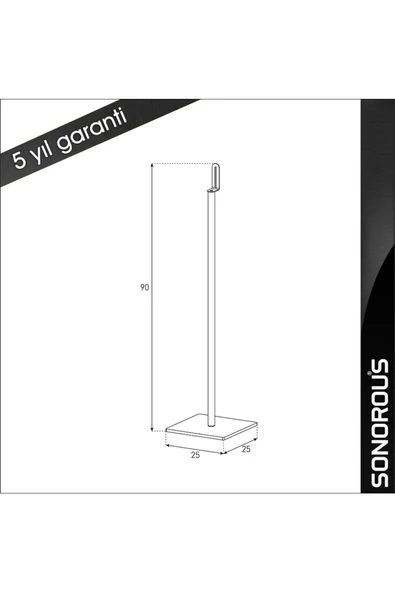 Sonorous   Sp 200 B-blk Hoparlör Ayakları - Resim 2