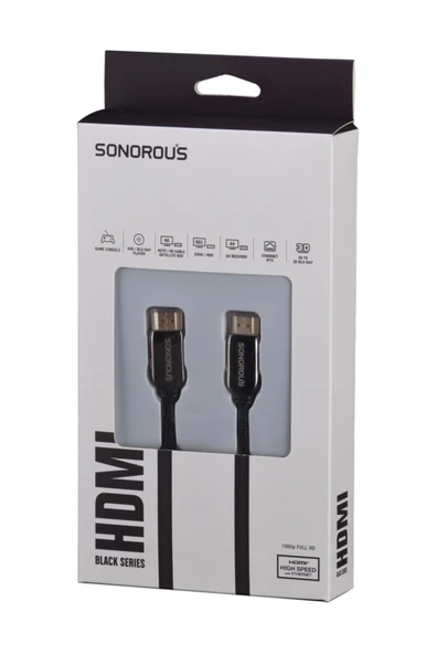 Sonorous   Black Series 4k - Ultra Hd - 2 Metre Kablo ürün görseli 1