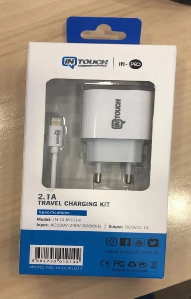 IN TOUCH LİGHTNING Seyahat Şarjı - Resim 2
