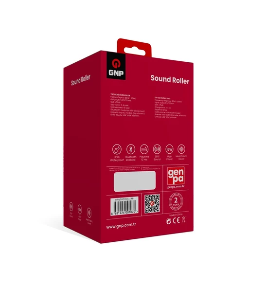 GNP Sound Roller  Bluetooth Hoparlör - Mavi - Resim 3