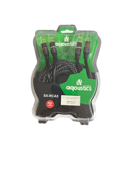 NETEX AQOUSTİCS SX-5M BAKIR RCA KABLO YEŞİL ürün görseli 1
