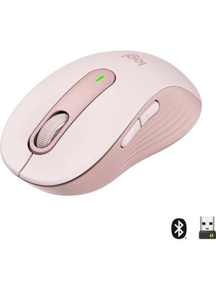 Logitech Signature M650 Küçük ve Orta Boy Sağ El Için Sessiz Kablosuz Mouse - Pembe ürün görseli 1