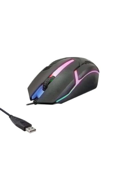 Şahnet 8733-3D Işıklı Kablolu Oyuncu Mouse - 1200DPI - Resim 2