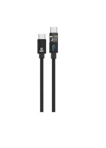 GNP Led Ekran Kablo TYPE-C To Type-C 1.2 Metre Siyah ürün görseli 1