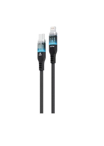 GNP Neon Işıklı Kablo TYPE-C To Lightning 1.2 Metre Gri Kablo ürün görseli 1
