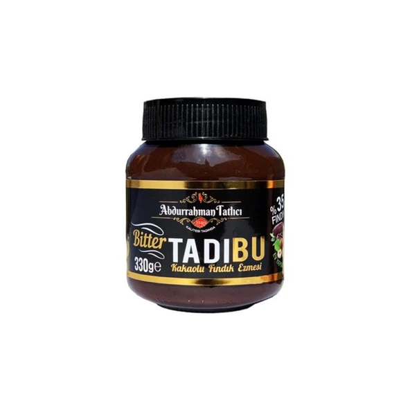 Abdurrahman Tatlıcı Tadıbu Bitter Kakaolu Fındık Ezmesi 330 gr 1 ADET ürün görseli 1