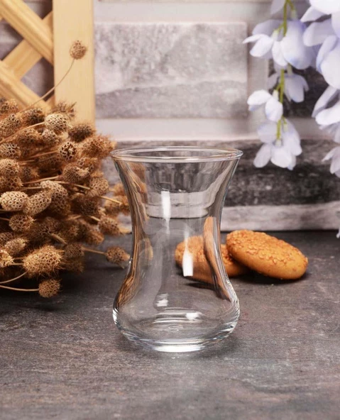 İncebelli Çay Bardağı 12 Adet 130 cc - Resim 2