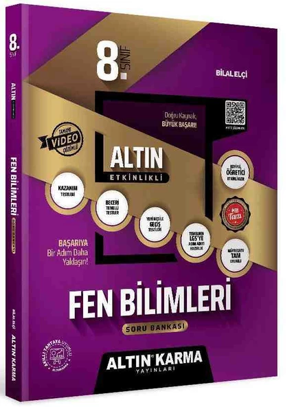 ALTINKARMA 8.Sınıf Fen Bilimleri Altın Etkinlikli Kazanım SB ürün görseli 1