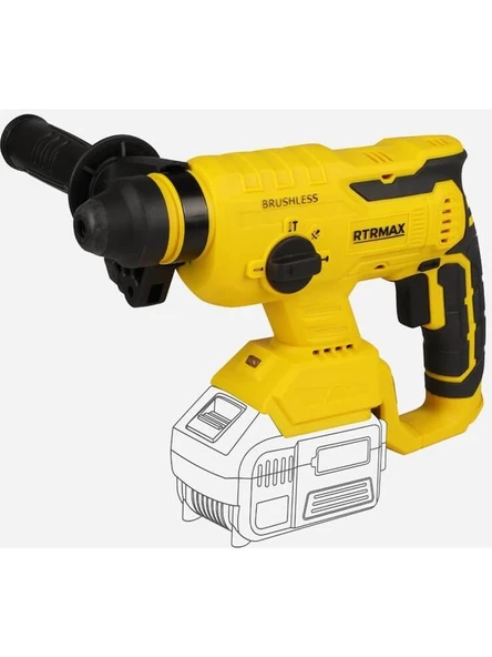 Rtrmax Elektropnömatik Kırıcı ve Delici Matkap 2.2j (Aküsüz) RTX2095B ürün görseli 1