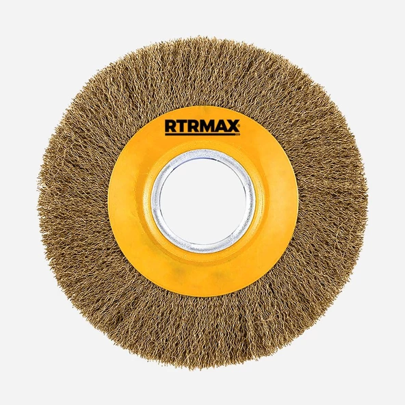 Rtrmax Saçaklı Daire Tel Fırça 150 mm Rh23150 ürün görseli 1