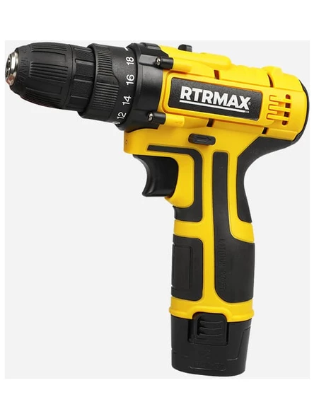 Rtrmax Akülü Matkap12V Lİ-İON 1.3 AMP ÇİFT Akü Rtm332 ürün görseli 1