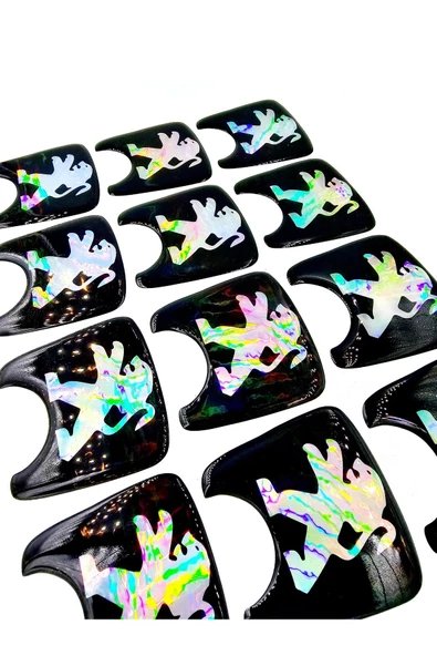 Özel Renk Hologram Bagaj Arması Etiketi Peugeot 106 Muadil Ürün Damla Sticker ürün görseli 1