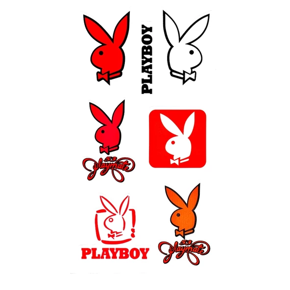 Playboy Çoklu Sticker Seti Renkli 1.Sınıf Kaliteli Baskı (496025069) ürün görseli 1