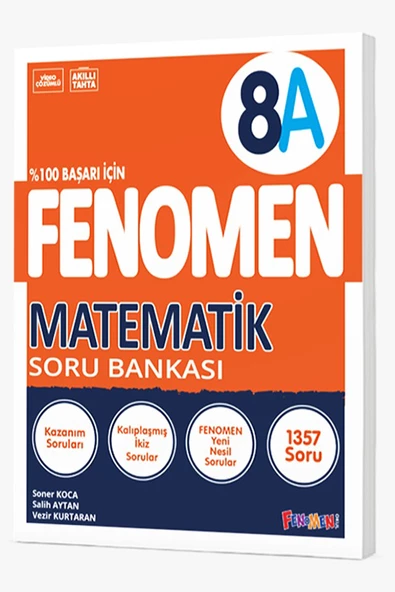 8. Sınıf LGS Matematik A Soru Bankası Fenomen Yayınları ürün görseli 1